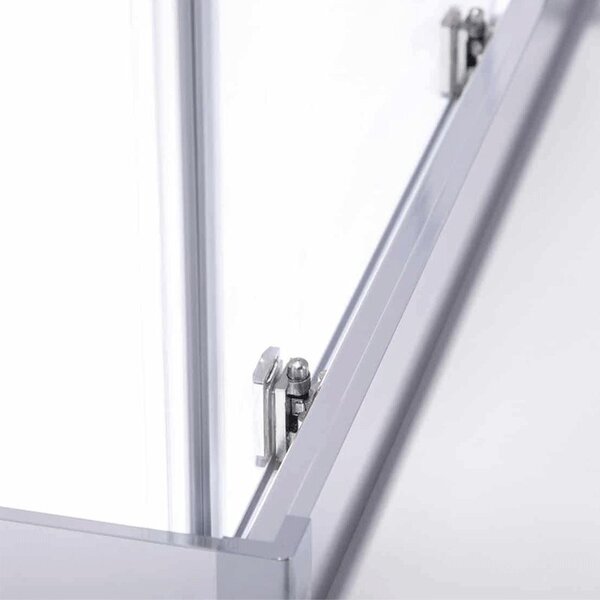 BPS-koupelny Čtvercový sprchový kout KZ102B 90x90 chrom/transparent + vanička RIKO BL černá