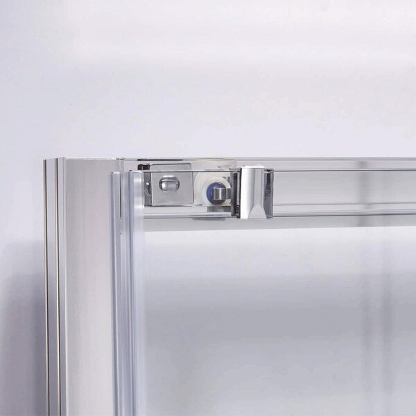 BPS-koupelny Čtvercový sprchový kout KZ102B 90x90 chrom/transparent + vanička RIKO BL černá