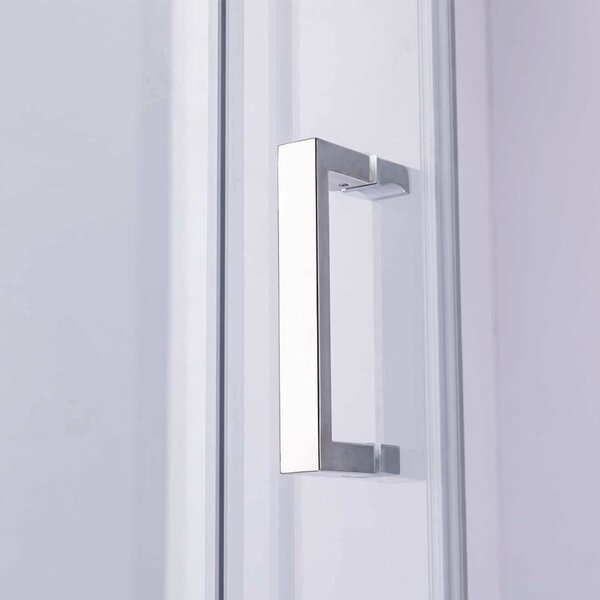 BPS-koupelny Čtvercový sprchový kout KZ102B 90x90 chrom/transparent + vanička RIKO BL černá