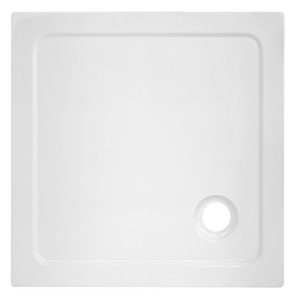 BPS-koupelny Čtvercový sprchový kout KZ1390A 80x80 chrom/transparent + vanička ST02A WH bílá