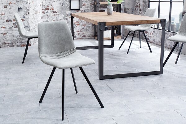Designová židle Amsterdam Retro šedá