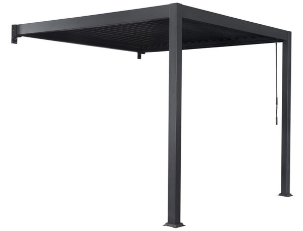 Lagos nástěnná terasová pergola 3 x 4 m Garden Point antracitová