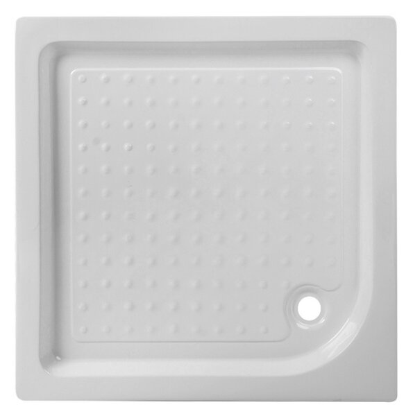 BPS-koupelny Čtvercový sprchový kout BS13A 80x80 černá/transparent + vanička SXL02A WH bílá