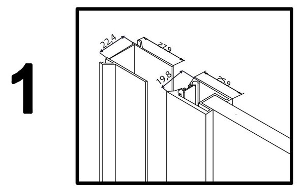 BPS-koupelny Čtvercový sprchový kout BS13B 90x90 černý/transparent + vanička SXL02B WH bílá