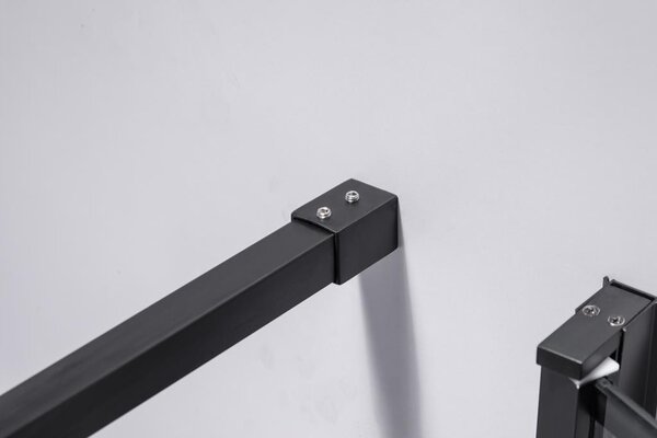 BPS-koupelny Čtvercový sprchový kout BS13B 90x90 černý/transparent + vanička SXL02B WH bílá