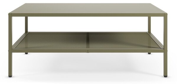 Zelený kovový konferenční stolek 60x100 cm Fayna – Marckeric