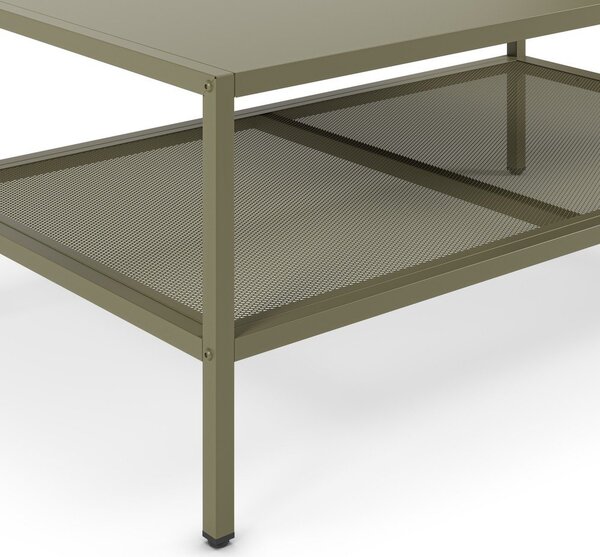 Zelený kovový konferenční stolek 60x100 cm Fayna – Marckeric