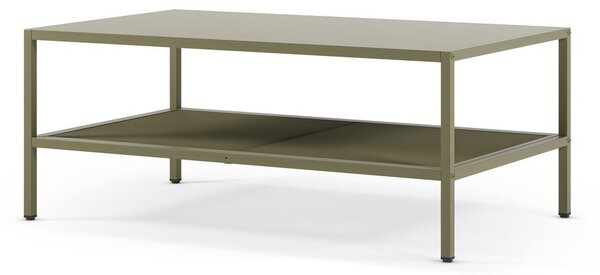Zelený kovový konferenční stolek 60x100 cm Fayna – Marckeric