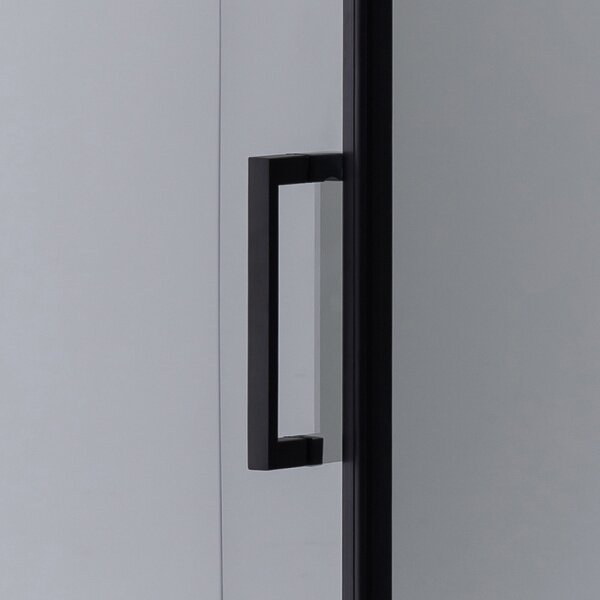 BPS-koupelny Čtvercový sprchový kout BS04B 90x90 černá/transparent + vanička RIKO BL černá