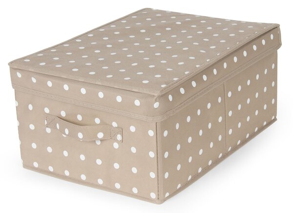 Skládací úložná krabice - karton box Compactor Rivoli 30 x 43 x 19 cm, hnědá