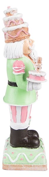 Dekorace barevný Louskáček s perníčkem - 9*6*24 cm - Clayre & Eef