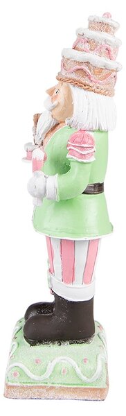 Dekorace barevný Louskáček s perníčkem - 9*6*24 cm - Clayre & Eef