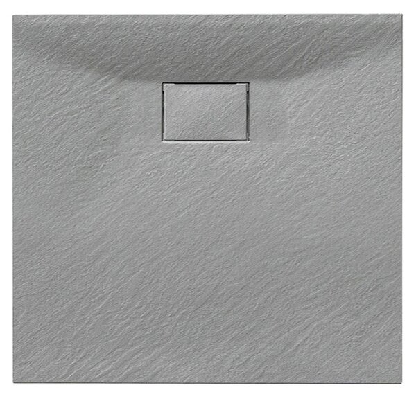 BPS-koupelny Čtvercový sprchový kout BL30B 90x90 černá/transparent + vanička JUKO šedá
