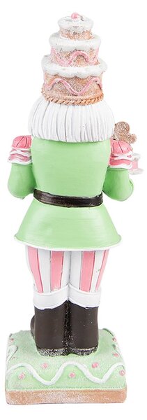 Dekorace barevný Louskáček s perníčkem - 9*6*24 cm - Clayre & Eef
