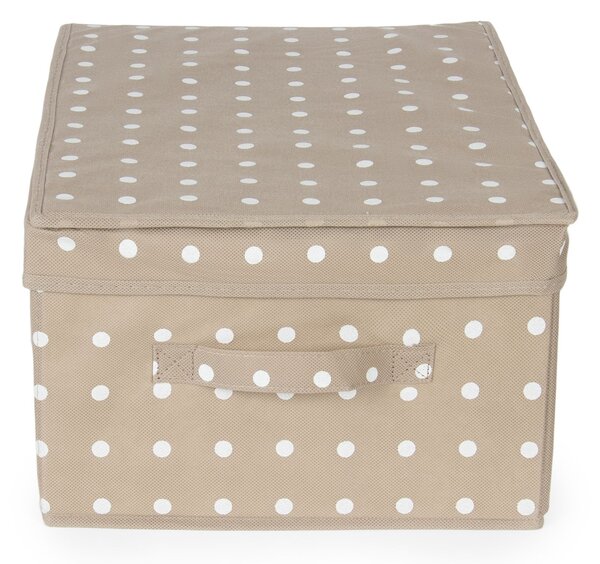 Skládací úložná krabice - karton box Compactor Rivoli 30 x 43 x 19 cm, hnědá