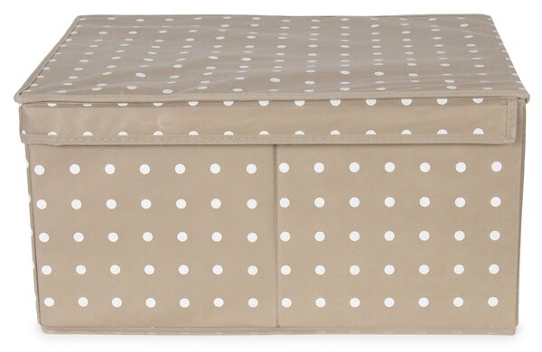 Skládací úložná krabice - karton box Compactor Rivoli 40 x 50 x v.25 cm, hnědá