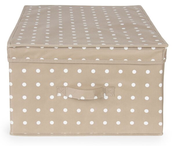 Skládací úložná krabice - karton box Compactor Rivoli 40 x 50 x v.25 cm, hnědá