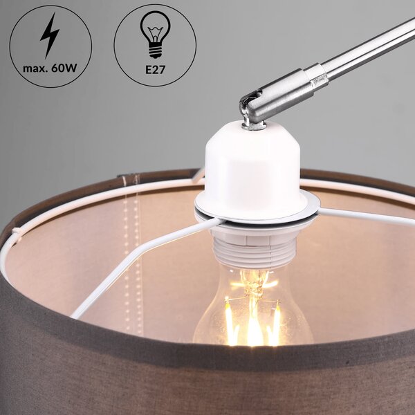 Oblouková lampa nastavitelná, mramorová základna 108093