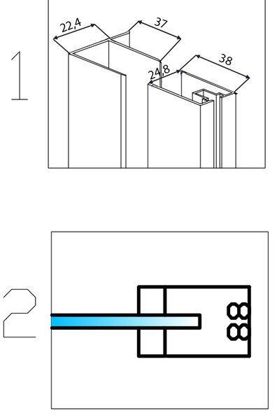 BPS-koupelny Čtvercový sprchový kout KZ90B 90x90 chrom/transparent - bez vaničky