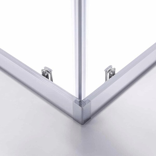 BPS-koupelny Čtvercový sprchový kout KZ102B 90x90 chrom/transparent - bez vaničky