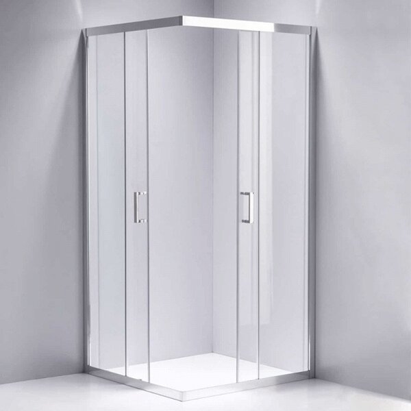 BPS-koupelny Čtvercový sprchový kout KZ102B 90x90 chrom/transparent - bez vaničky