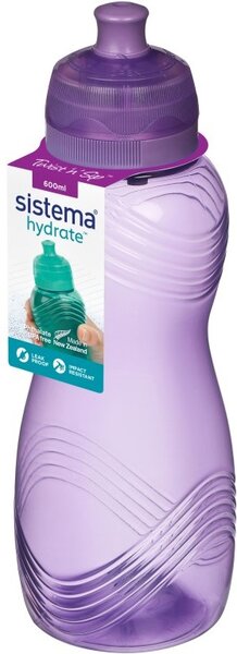 Sistema Láhev Hydrate Wave Twist n Sip 600 ml, fialová