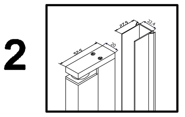 BPS-koupelny Čtvercový sprchový kout BS13B 90x90 černá/transparent - bez vaničky