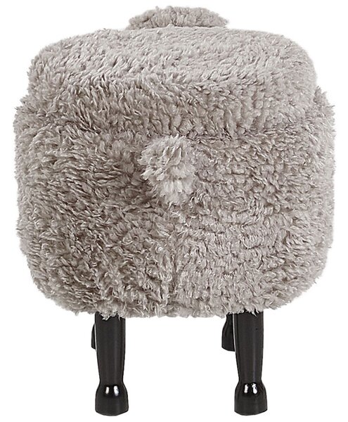 Zvířecí stolička s úložným prostorem SHEEP Tkanina Šedá Ovce