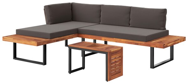 ZAHRADNÍ SEDACÍ SOUPRAVA dřevo, kov Ambia Garden - Online Only zahradní nábytek, Online Only