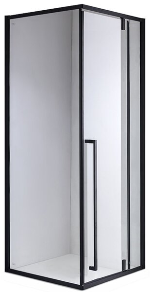 BPS-koupelny Čtvercový sprchový kout BS11B 90x90 černá/transparent - bez vaničky