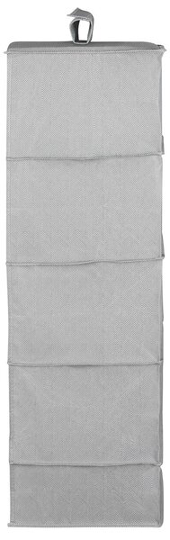 Závěsný organizér na boty a prádlo Compactor Boston 30 x 30 x 105 cm, šedý