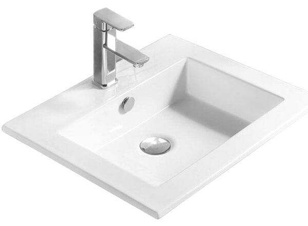 Mexen Salma umyvadlo zapuštěné do desky 54 x 47 cm, bílá - 25395400