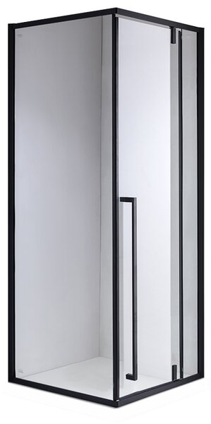 BPS-koupelny Čtvercový sprchový kout BS11A 80x80 černá/transparent - bez vaničky