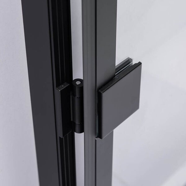 BPS-koupelny Čtvercový sprchový kout BS10A 80x80 černá/transparent - bez vaničky