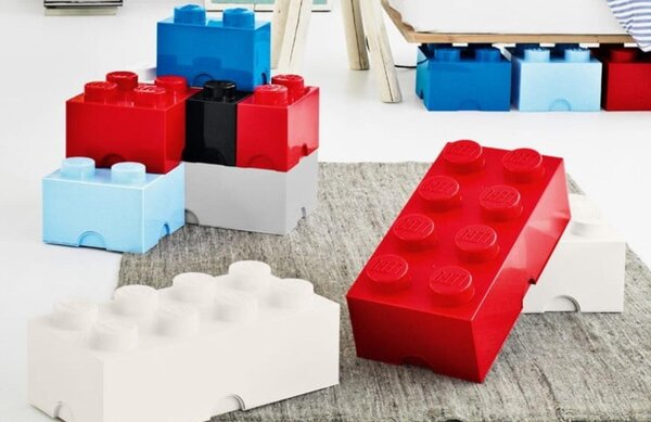 Tyrkysový úložný box LEGO® Smart 25 x 50 cm
