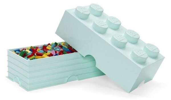 Tyrkysový úložný box LEGO® Smart 25 x 50 cm