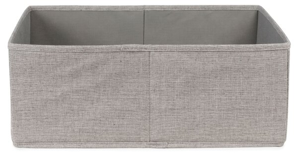 Úložný box Compactor Oxford 26 x 42 x 16,5 cm, polyester, šedo-béžový