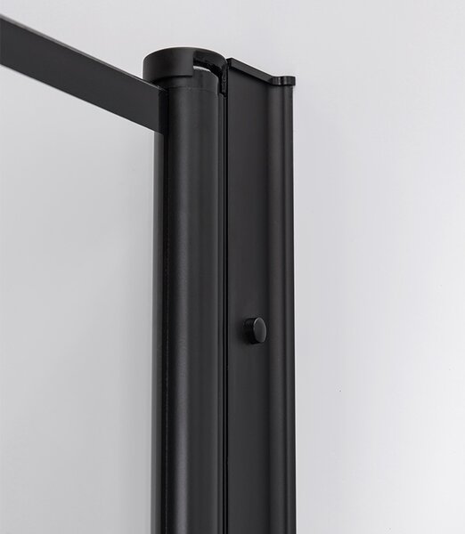 BPS-koupelny Čtvercový sprchový kout BS08A-M 80x80 černá/transparent - bez vaničky