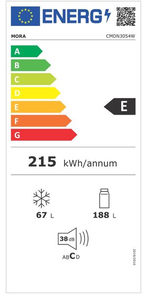 Lednice MORA CMDN 3054 W (E)