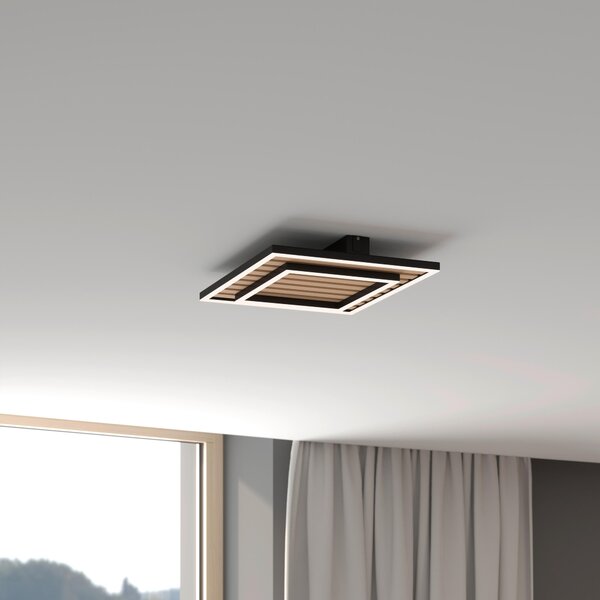STROPNÍ LED SVÍTIDLO, 40/40/6 cm Novel - Stropní svítidla