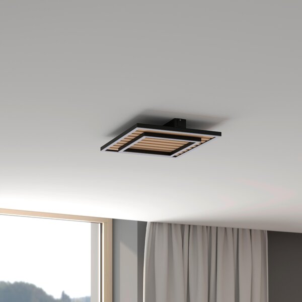 STROPNÍ LED SVÍTIDLO, 40/40/6 cm Novel - Stropní svítidla