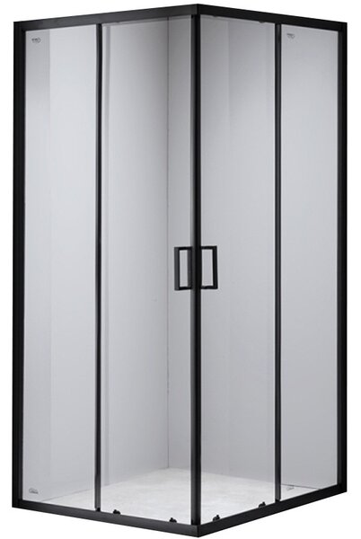 BPS-koupelny Čtvercový sprchový kout BL30D 70x70 černá/transparent - bez vaničky