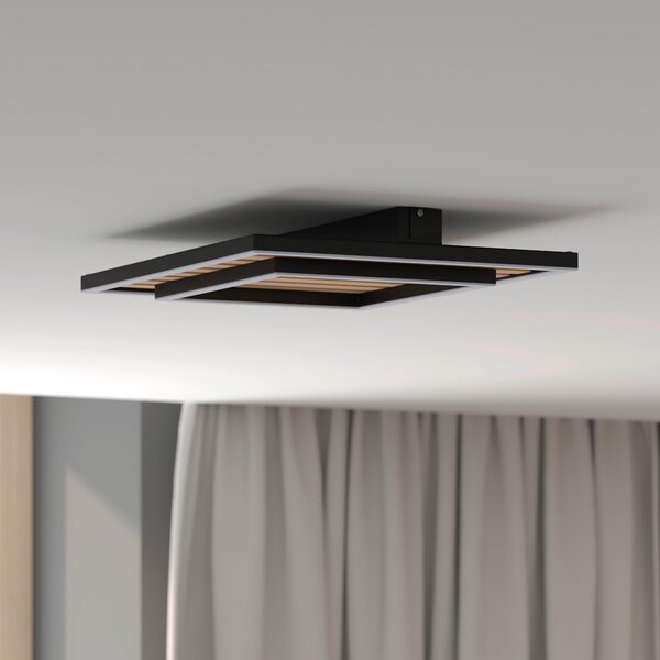 STROPNÍ LED SVÍTIDLO, 40/40/6 cm Novel - Stropní svítidla