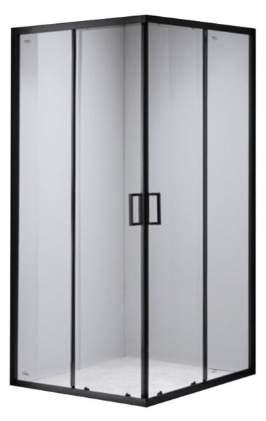 BPS-koupelny Čtvercový sprchový kout BL30B 90x90 černá/transparent - bez vaničky