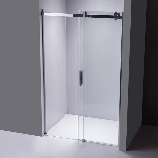 BPS-koupelny Posuvné sprchové dveře SH03D 120 chrom/transparent pro instalaci do niky + vanička ST06C 120x10 černá