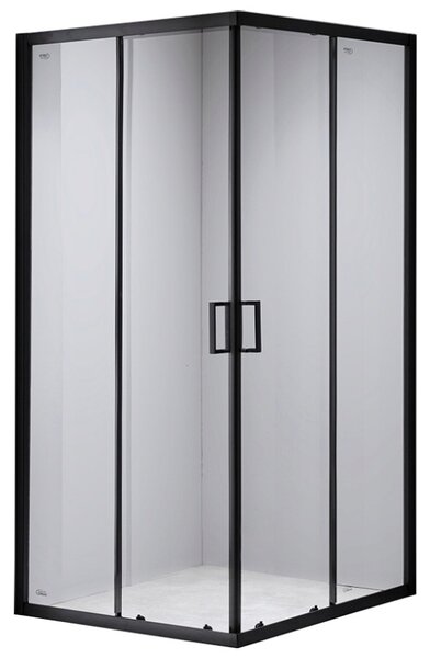 BPS-koupelny Čtvercový sprchový kout BL30B 90x90 černá/transparent - bez vaničky