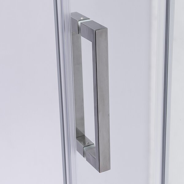 BPS-koupelny Posuvné sprchové dveře SH03D 120 chrom/transparent pro instalaci do niky + vanička ST05E 120x70 bílá