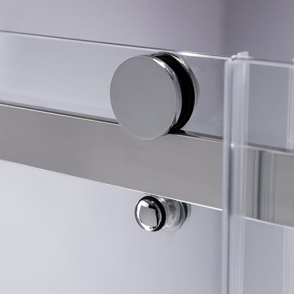 BPS-koupelny Posuvné sprchové dveře SH03D 120 chrom/transparent pro instalaci do niky + vanička ST05E 120x70 bílá