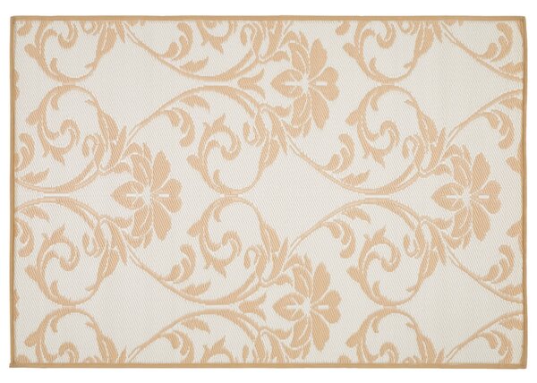 LIVARNO HOME Venkovní koberec, 120 x 180 cm (vzor květiny / béžová) (100346736001)
