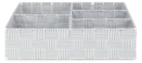 Organizér na prádlo a doplňky Compactor Toronto - 5 dílný, 32 x 25 x 8 cm, bílo-šedý